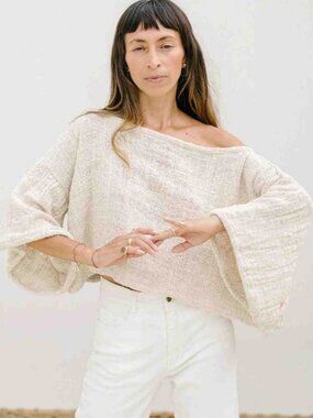 Myra’s Penazola Myrah Penaloza Tumanggal Cotton Spirit Top ML Boho Oversized